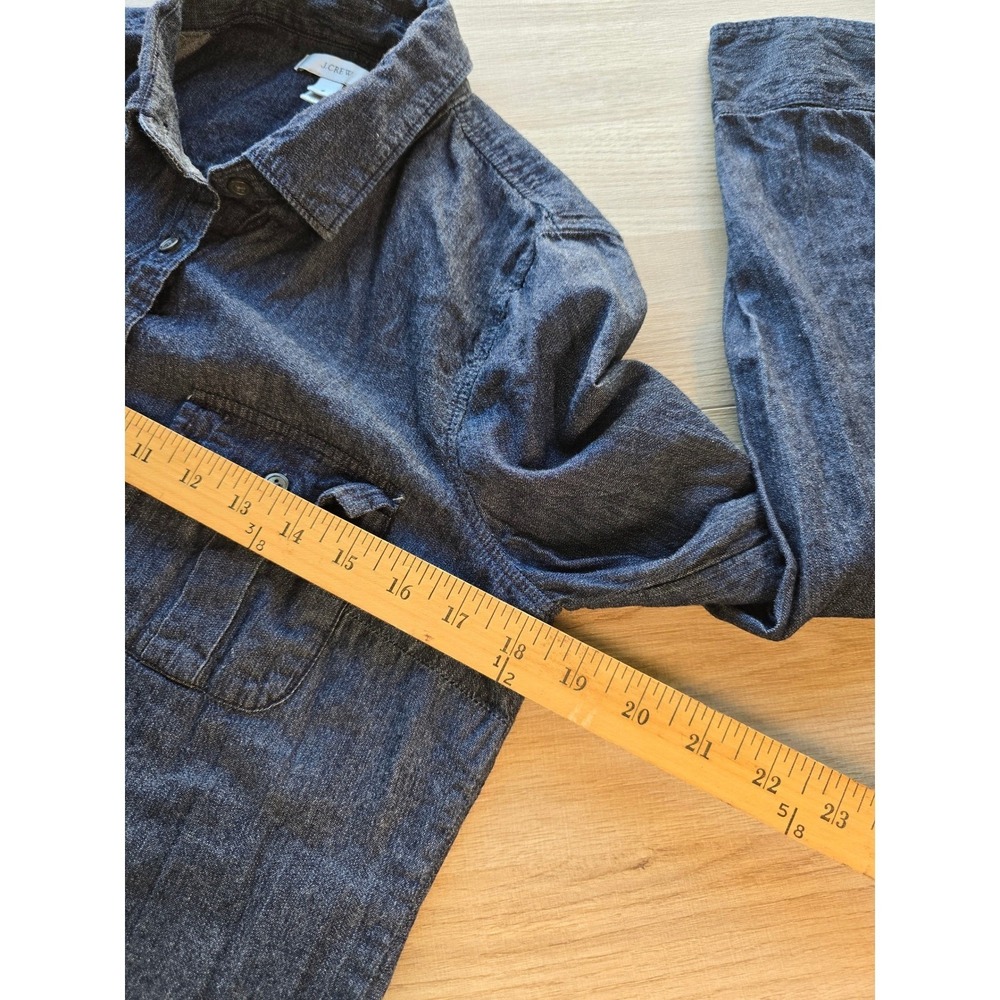 J.Crew Women's Button-Down Shirt Size 6 100% Cotton lightweight beach jean shirt - Picture 6 of 8